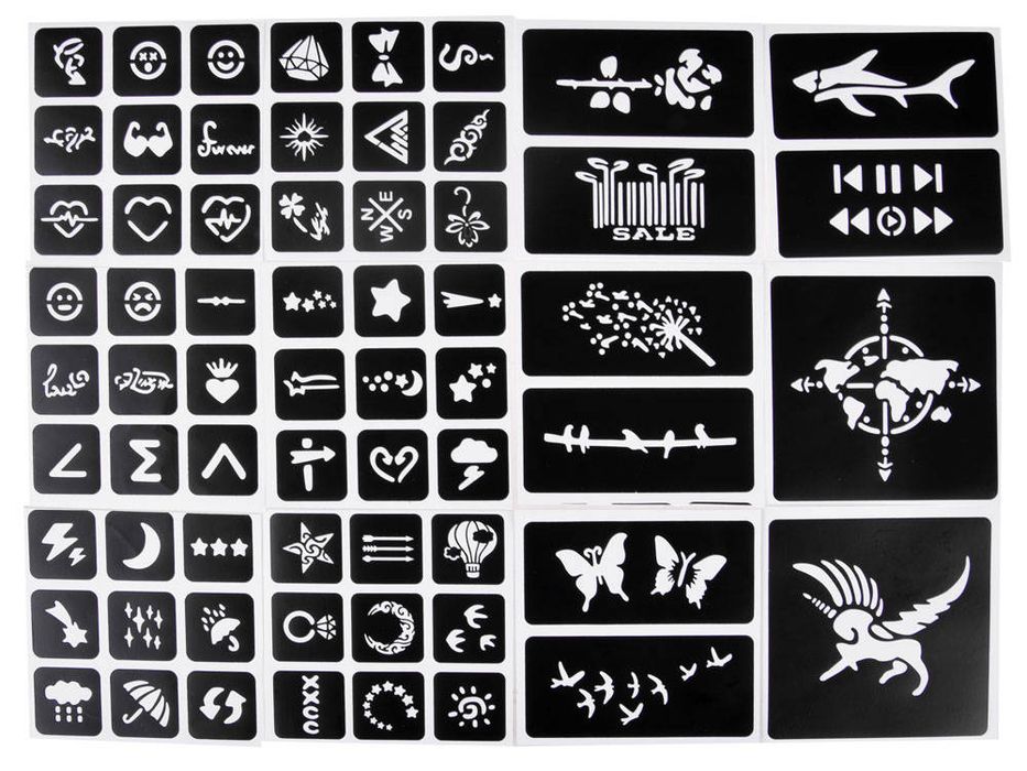 Tatuaże Dla Dzieci Brokatowe Duży Zestaw Za4170