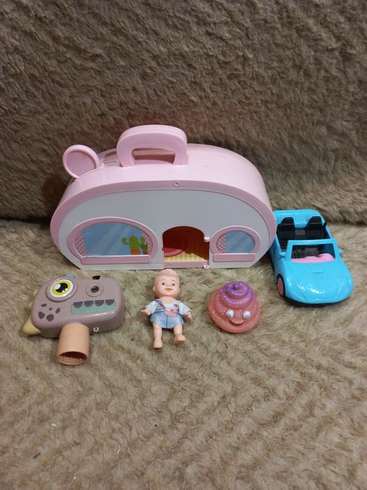 Лот Домик для пупсов, лол, машина, пупс