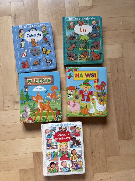 Obrazki dla maluchów las niebezpieczne zwierzęta książeczki sztywne