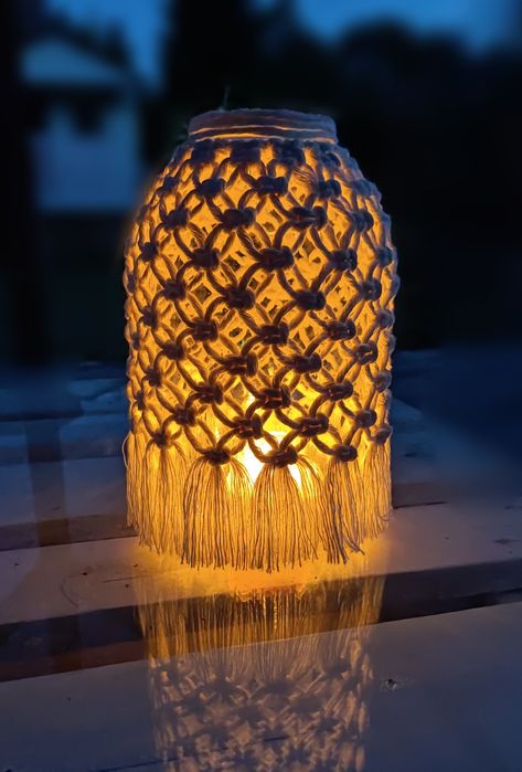 Lampion Boho makrama DUŻY!