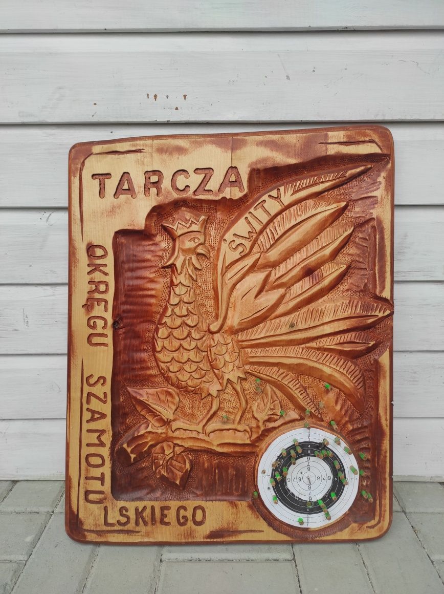 Tarcza myśliwego, myśliwy, bractwo kurkowe, strzelnica, Szamotuly