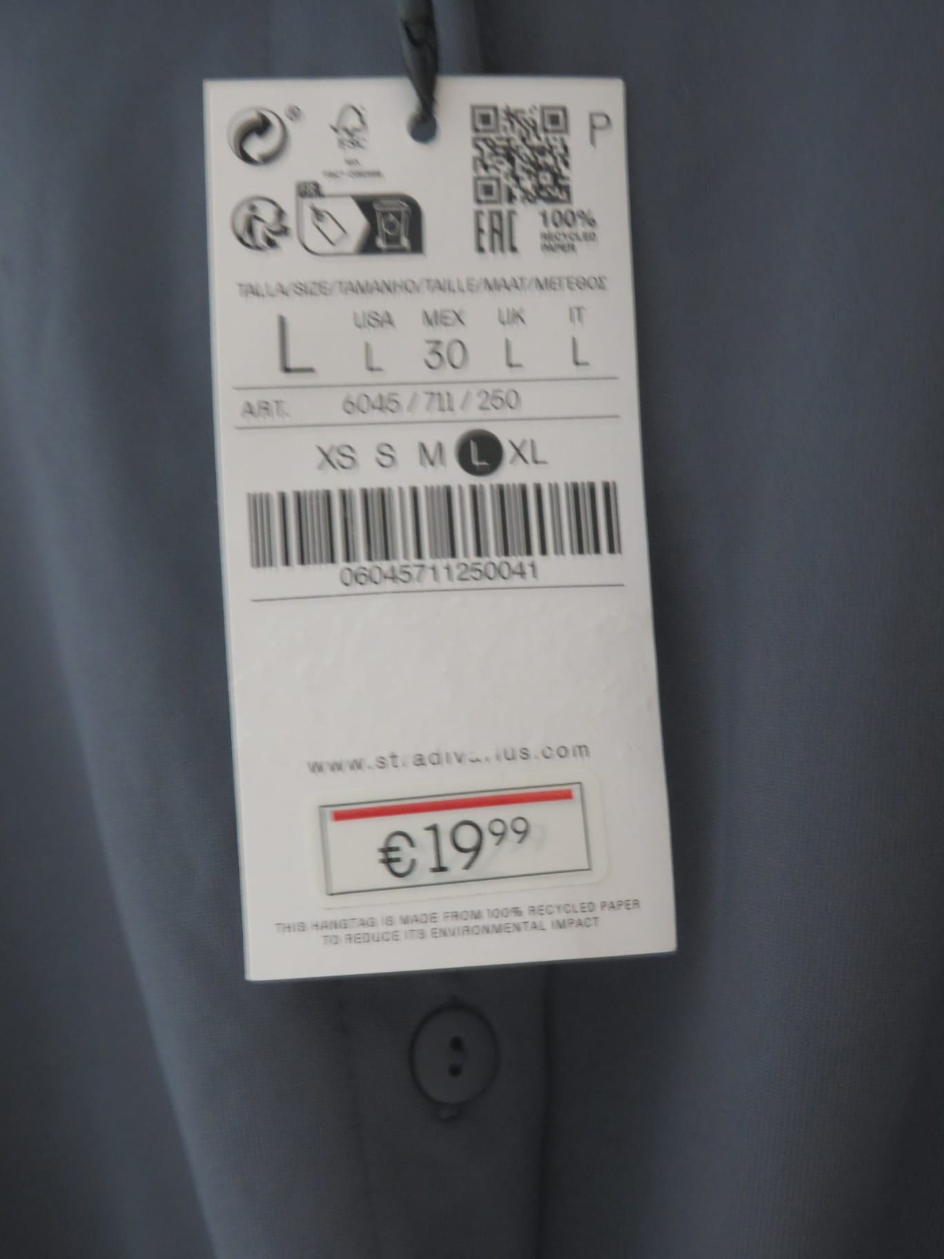 Camisa senhora fina