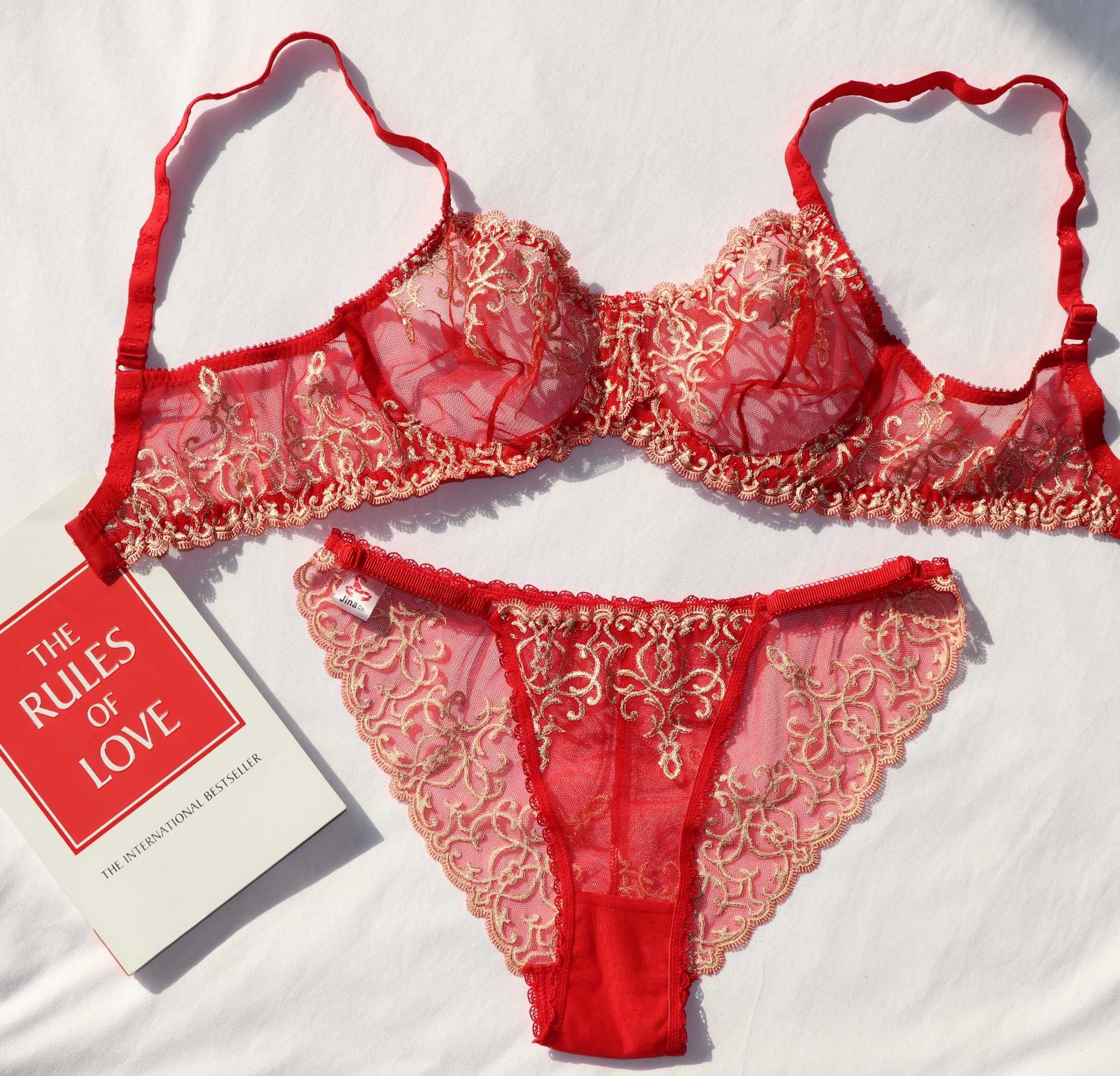 conjunto de lingerie artesanal de luxo e de alta qualidade (NOVO)