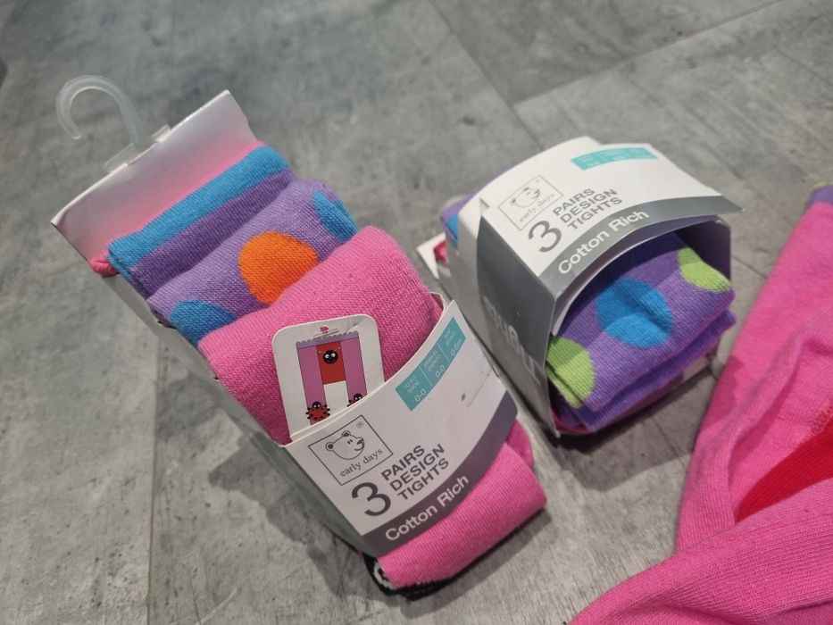 Nowe rajstopy 6 par rozmiar 68 0- 6