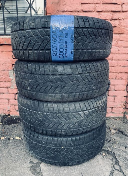 265 60 18 goodyear ultra grip зима 4 штуки протектор 85%