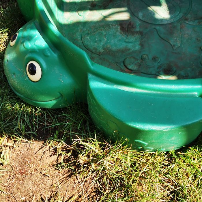 LITTLE TIKES Piaskownica Żółw Pojemnik na Zabawki z Przykrywką