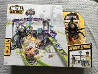 Duży Garaż /Zuru Metal Machines Spider Strike,Atak Pająka + Hot Wheels