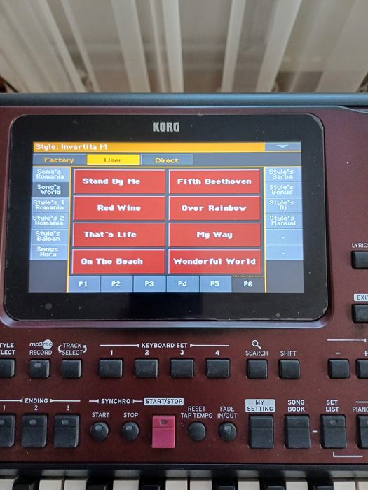 Semple Korg Pa 600.700.900.1000.2x.3x.4x.