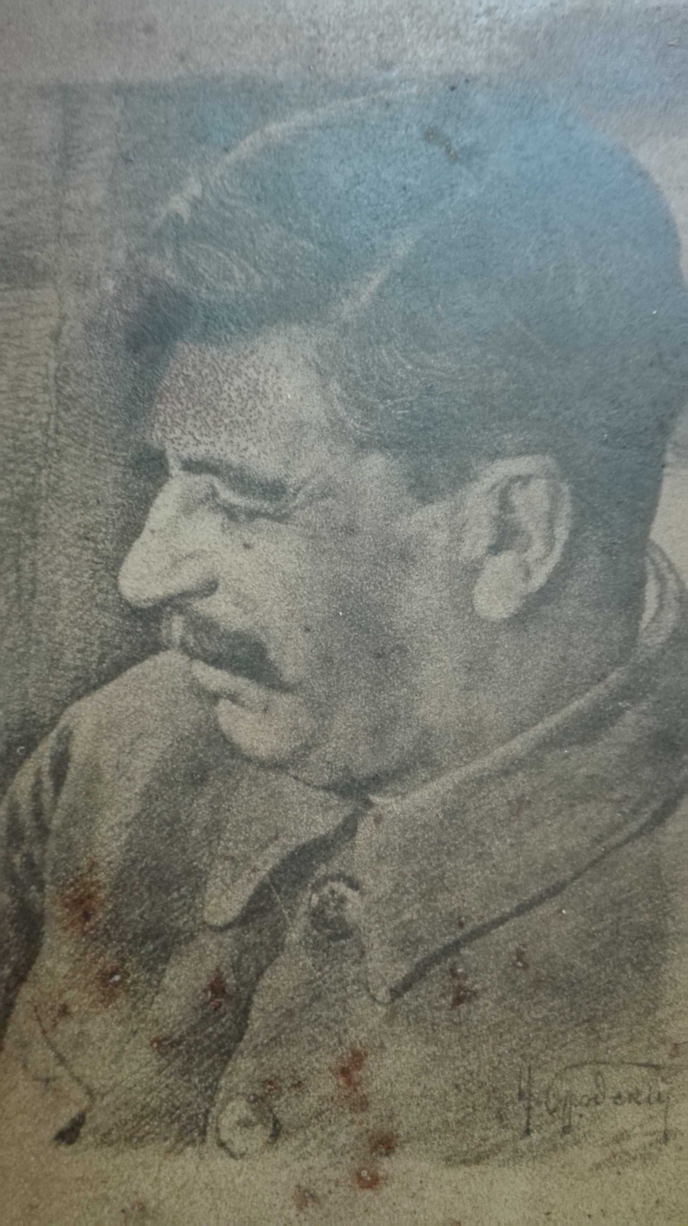 Картина И.Бродского Иосиф Сталин на металле металлопечать до 1953года