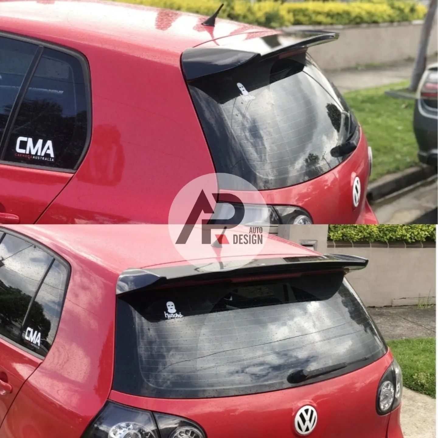 VW Golf 5 GTI Aileron Spoiler Mala R Preto brilhante