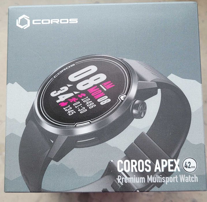 Smartwatch sportowy Coros Apex 42 mm - stan bdb, gwarancja