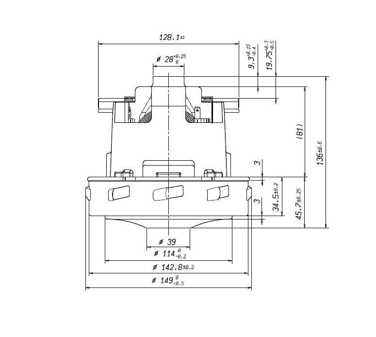 Silnik do odkurzacza przemysłowego Karcher BR 35/12