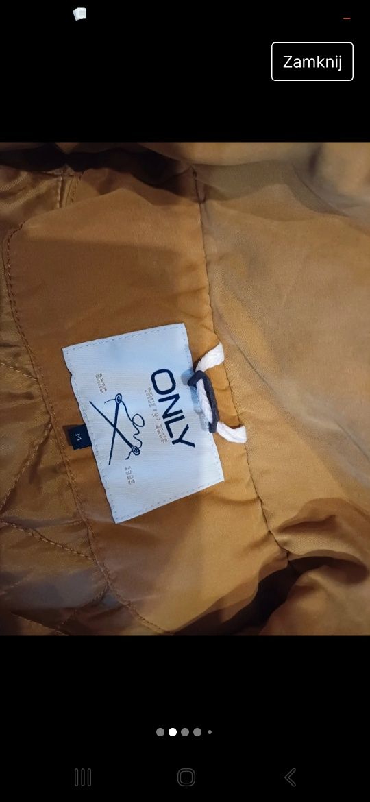 Kurtka parka musztardowa M 38 na jesień zimę