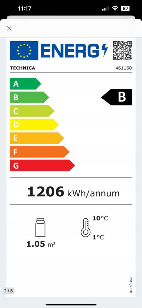 Witryna chłodnocza nastawna z ośw. led 160l 880/568/686 Technika