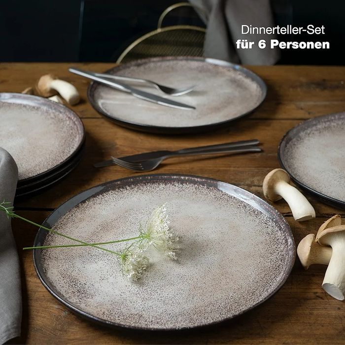 Talerz obiadowy płaski Moritz&Moritz, beżowy..