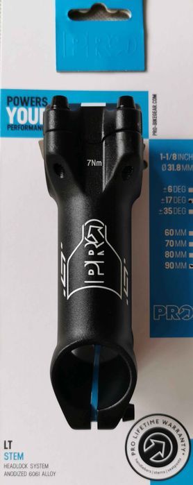 PRO LT Mostek Wspornik Kierownicy 31,8/90mm +/-17