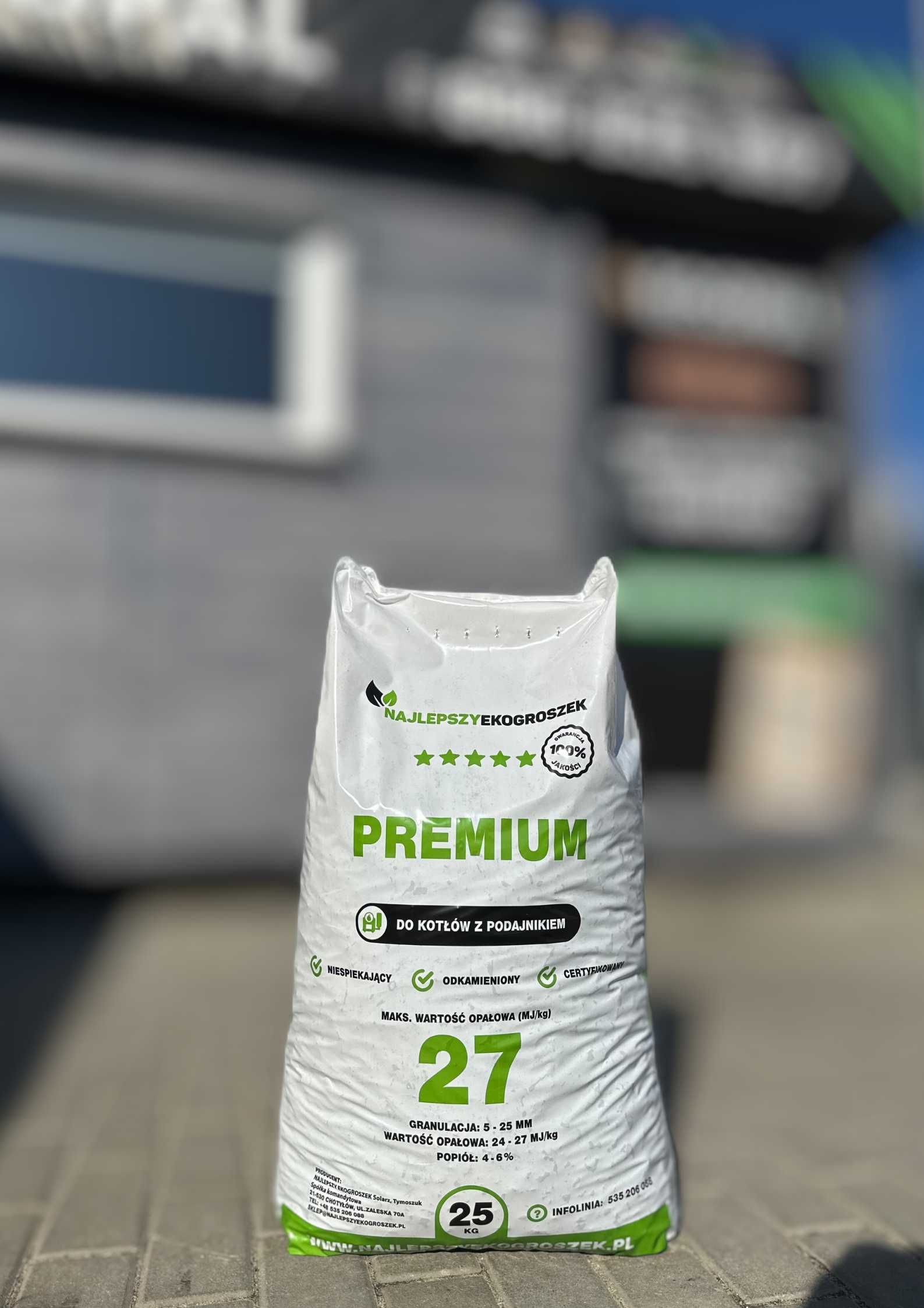 Ekogroszek Premium 25-26 MJ/kg najlepszy ekogroszek