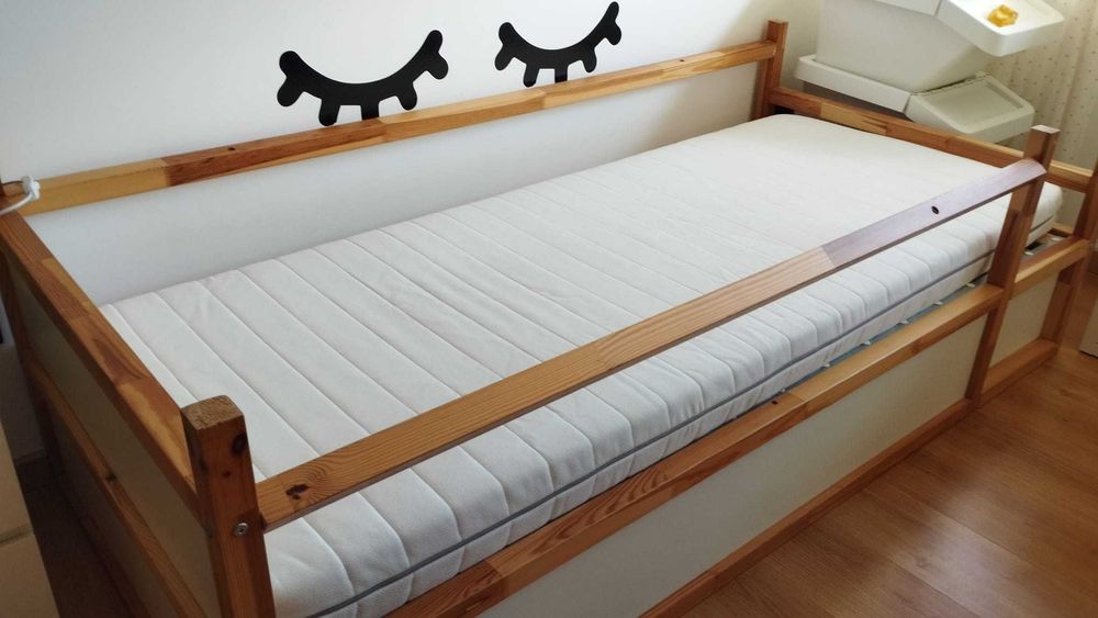 Cama criança 200x90 com estrado e colchão