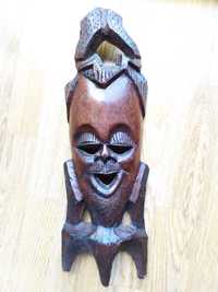 Duża maska heban Afryka RPA oryginał afrykańska