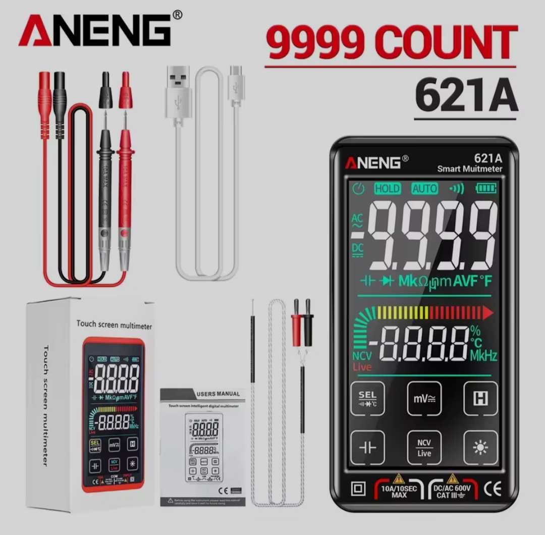 Мультиметри ANENG 213, 616, 621А, M469C RJ45 RJ11