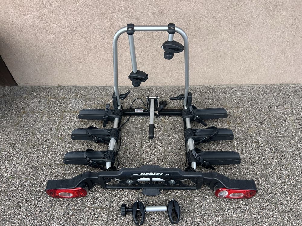 Bagażnik rowerowy uebler thule na trzy rowery na hak holowniczy