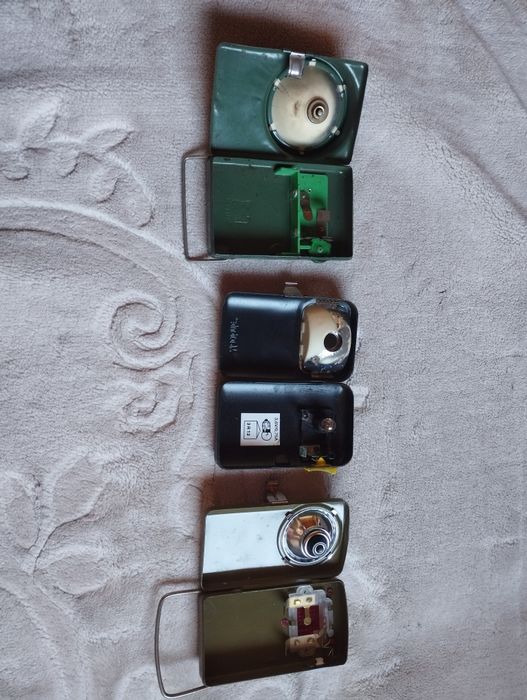Zestaw latarek PRL vintage 3 sztuki
