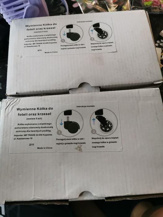 Wymienne koła do foteli i krzeseł, nowe koła do fotela,krzesło biurowe