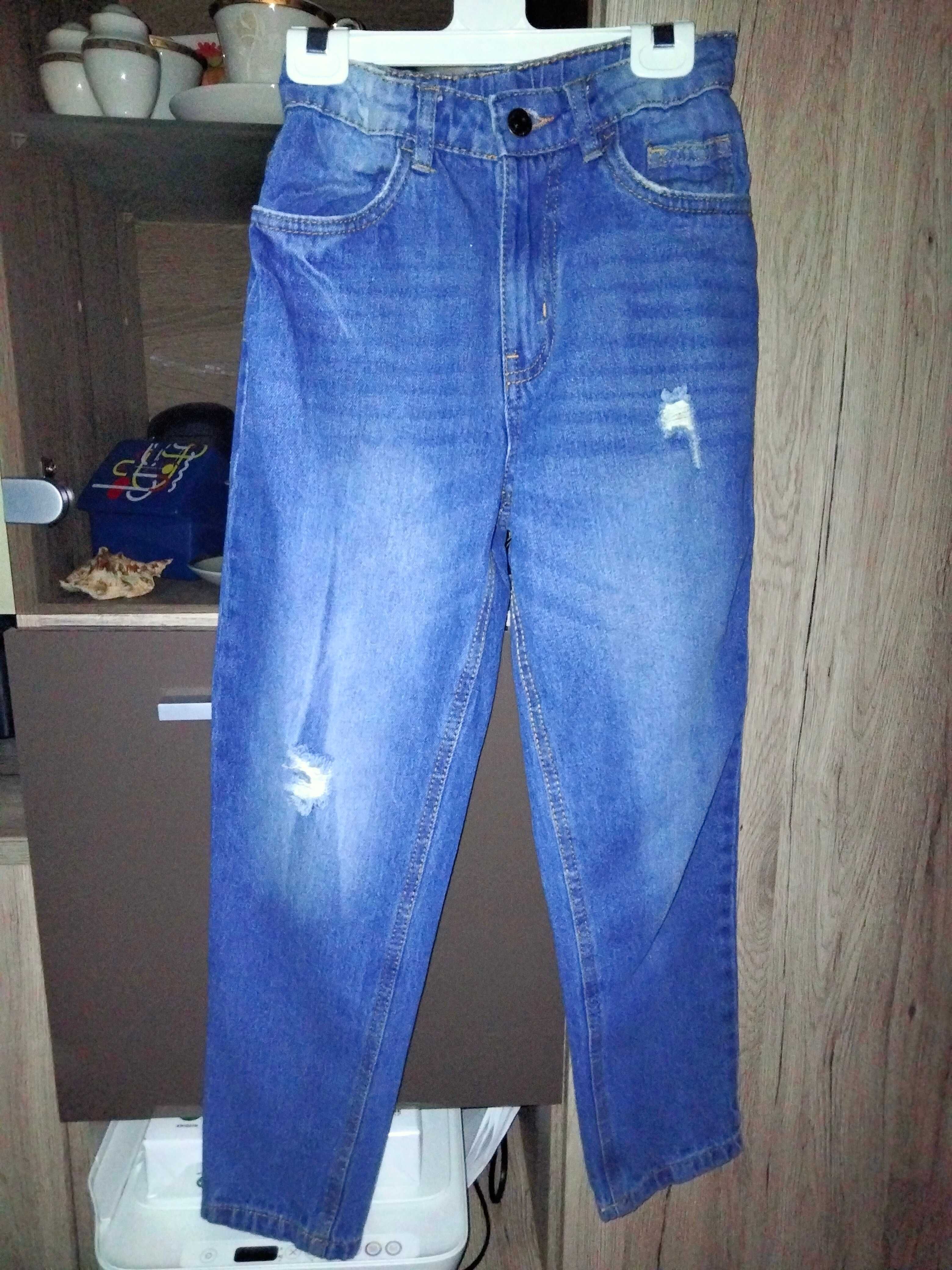 Spodnie jeans niebieskie