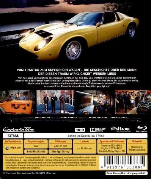 Lamborghini Blu Ray DE Eng