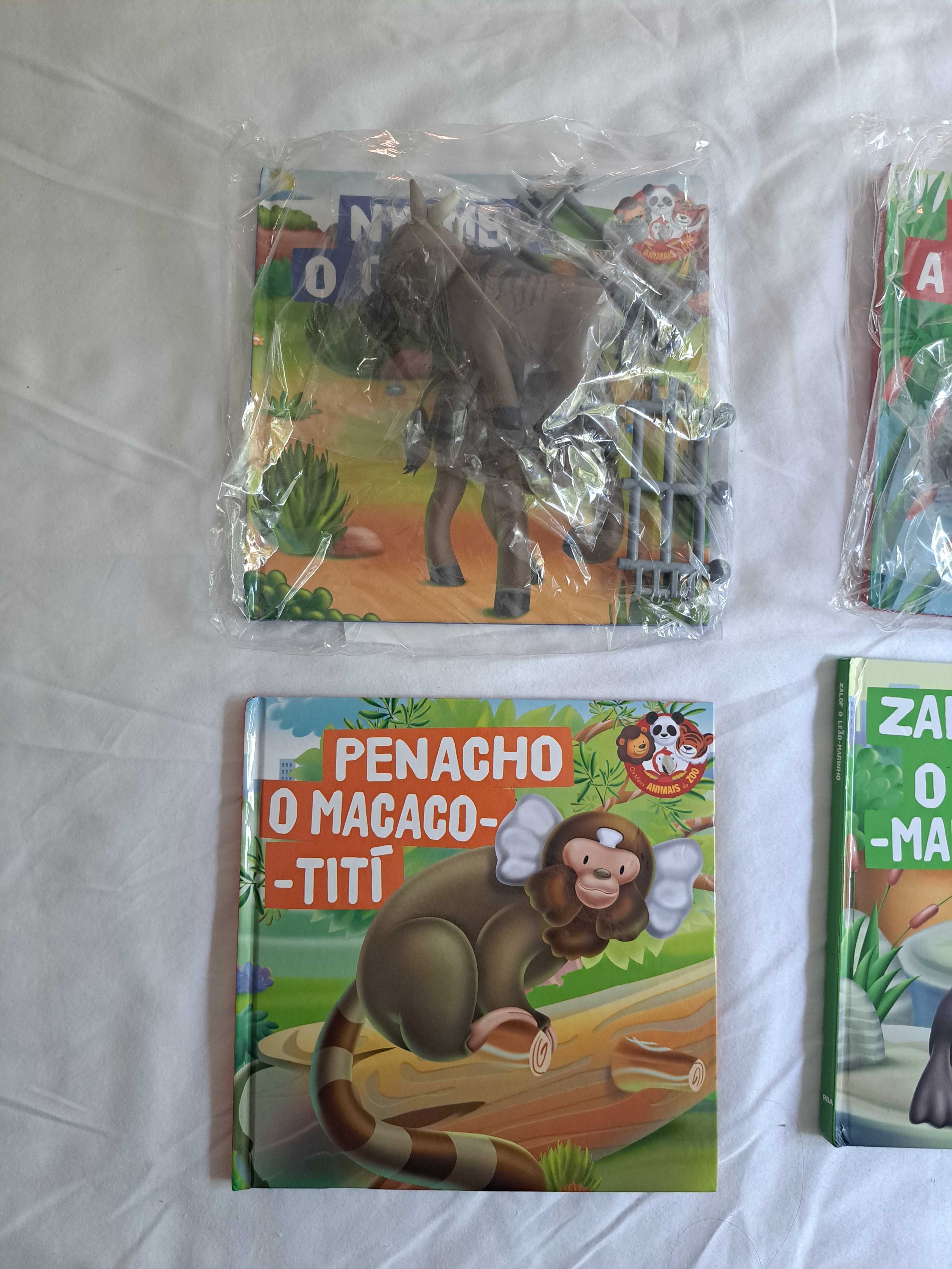 4 Livros - Coleção Os Meus Animais do Zoo - Novos!