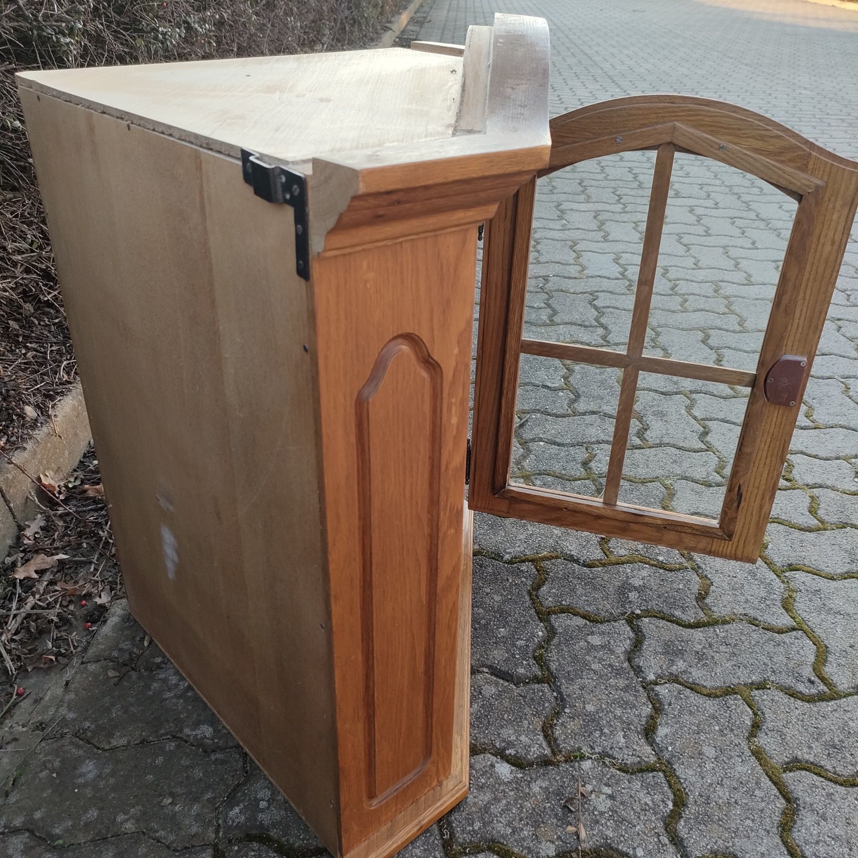 Witryna narożna dębowa - Transport