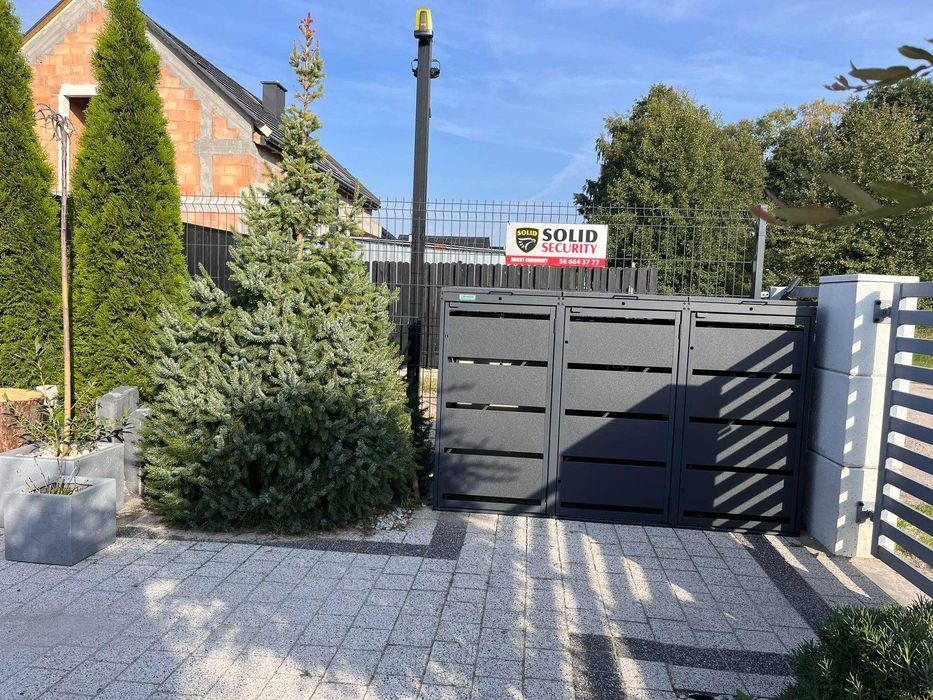 Zabudowa Koszy Na Śmieci Domek Osłona Ogrodowa Maskownica Wiata