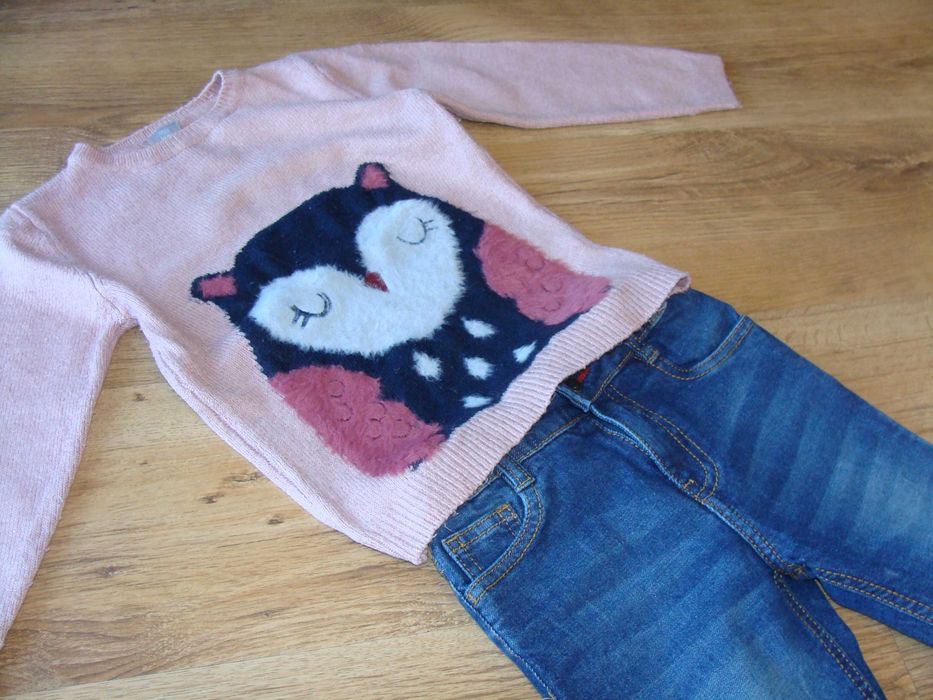 Kpl sweter +spodnie jeans