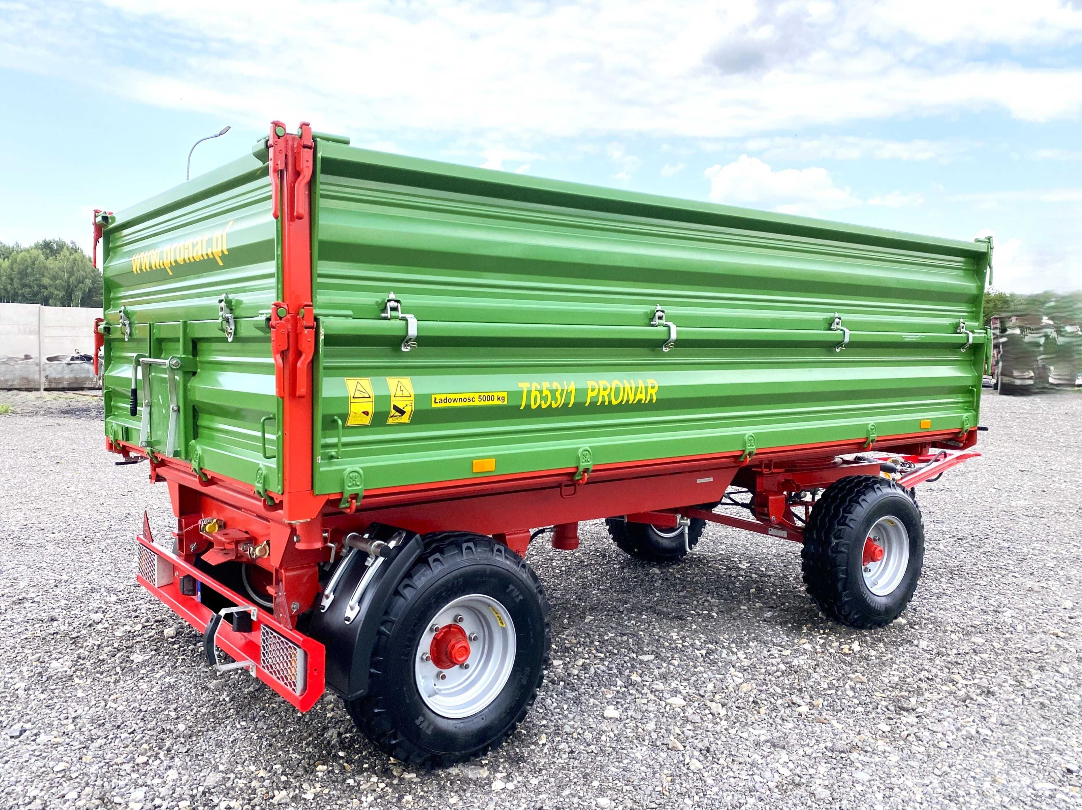 Przyczepa PRONAR T653/1 5 ton STAN IDEALNY jak NOWA