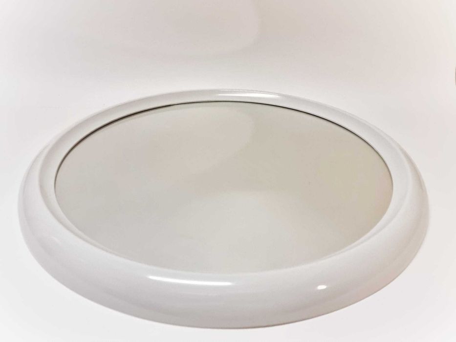 Espelho branco redondo 60cm