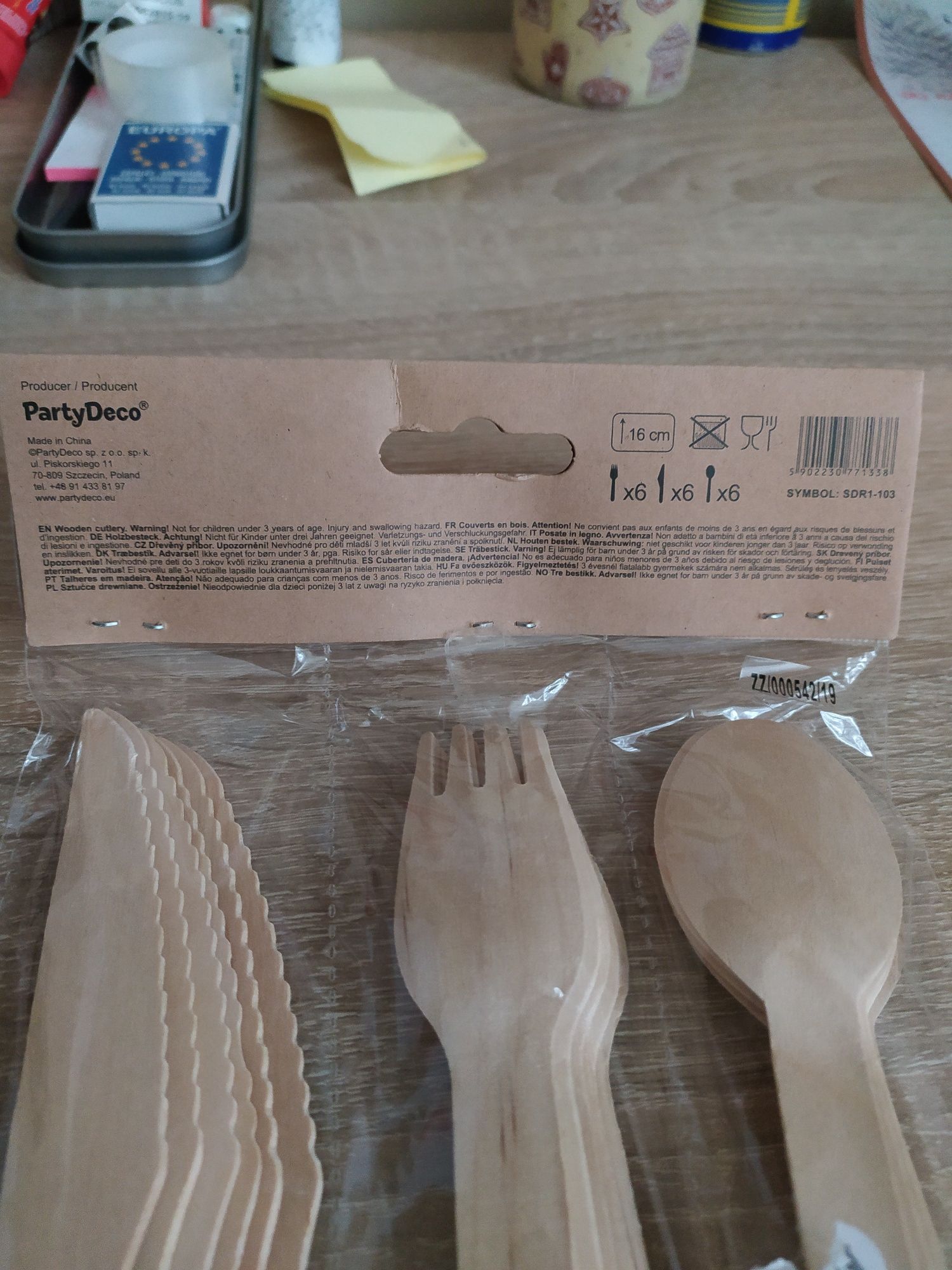 Drewniane sztućce wooden cutlery x24