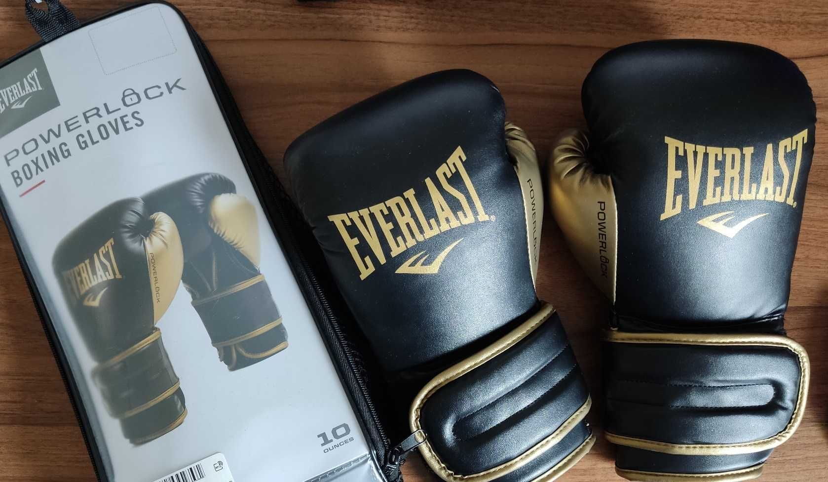 Nowe rękawice bokserskie Everlast Powerlock 10oz