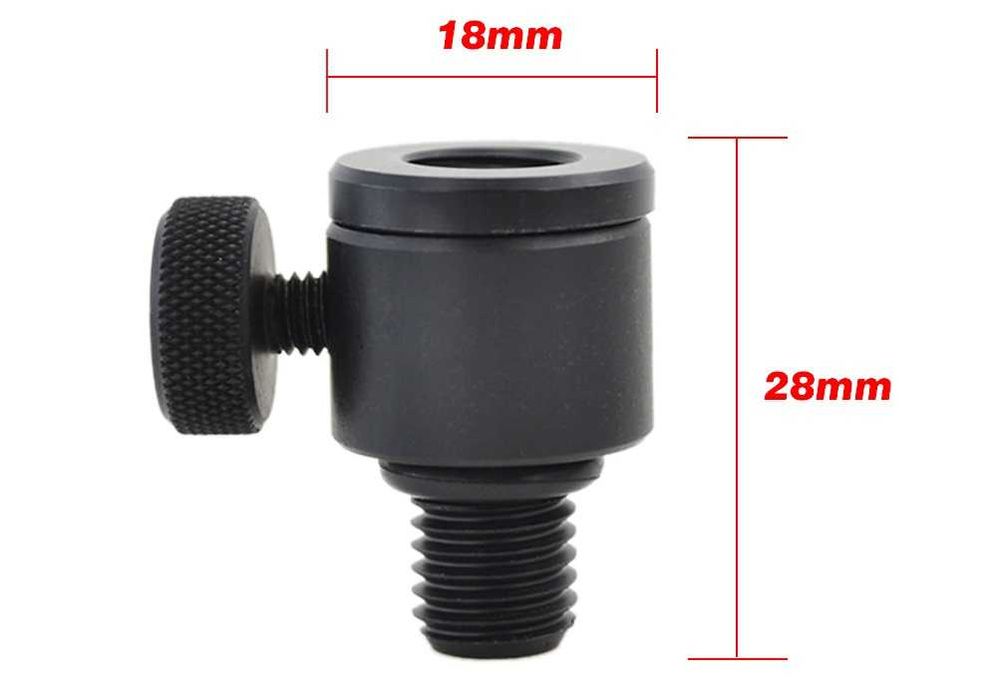 Szybkozłączki sygnalizatorów brań, aluminiowe, czarne, 4 szt.