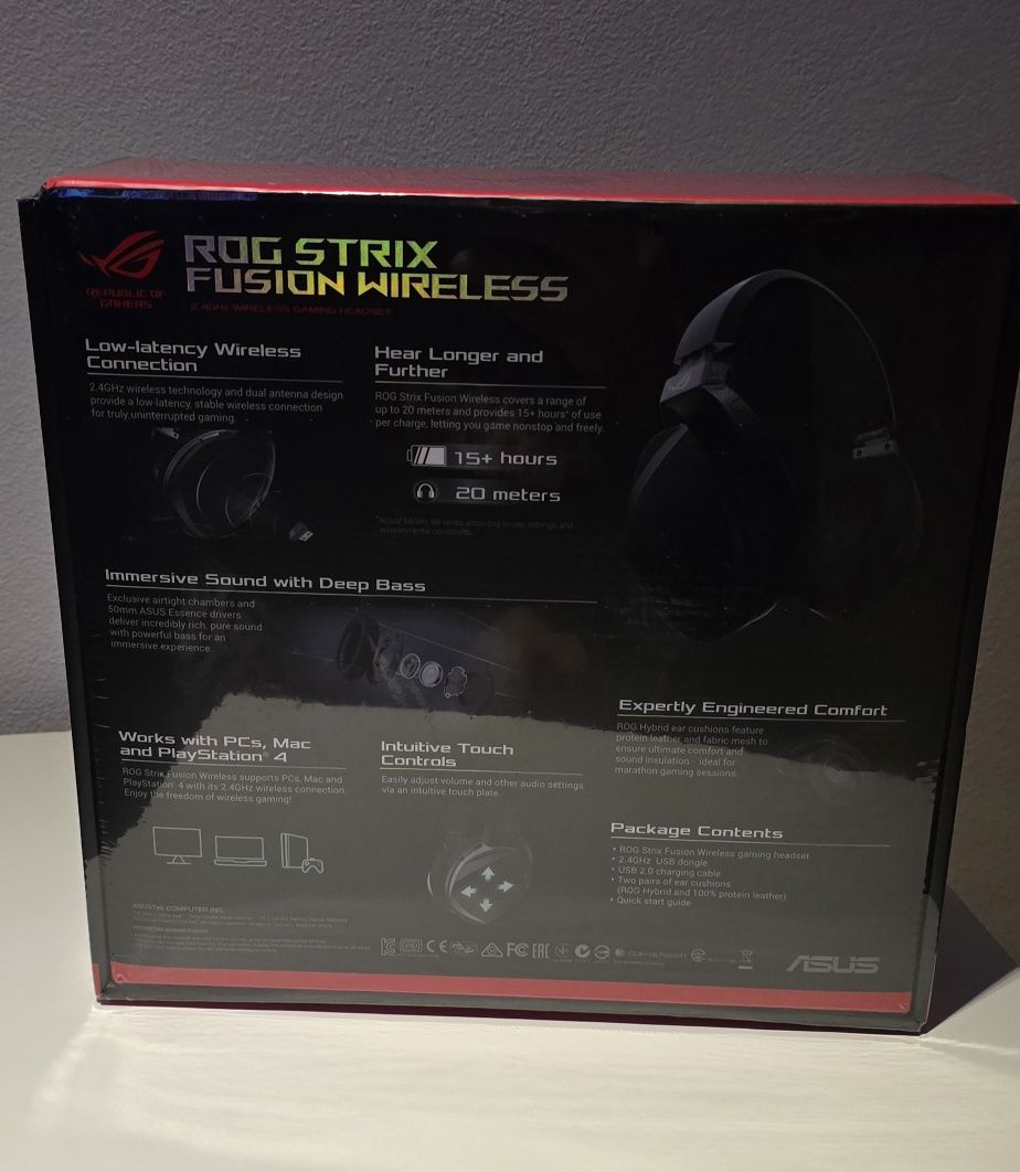 Auscultadores Gaming Wireless ASUS Strix Fusion