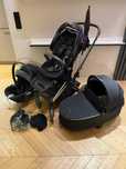 Cybex Priam 3w1 gold rose deep black + akcesoria