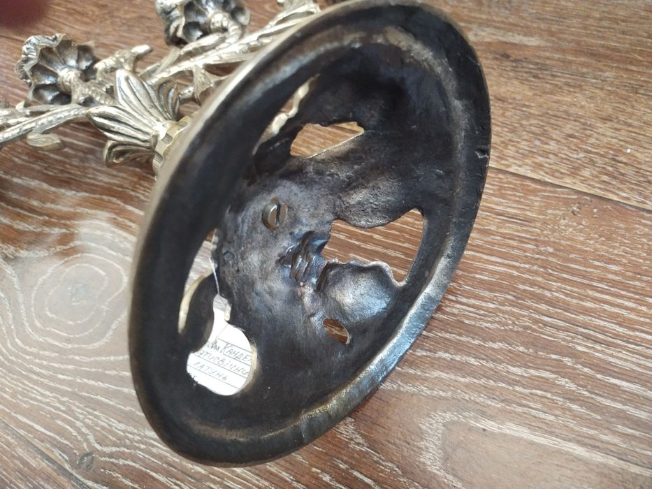 Канделябр на пять свечей латунь.