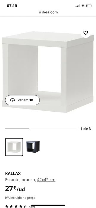 estante Kallax um cubo