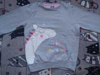 Bluza z jednorożcem jak nowa r. 134