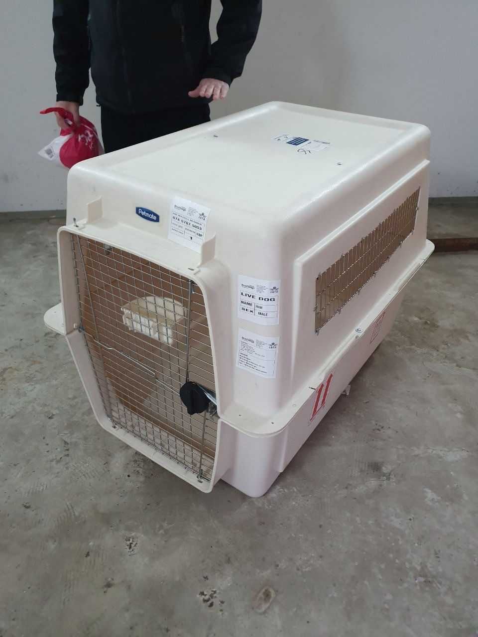 Переноска (будка) для транспортировки собак.