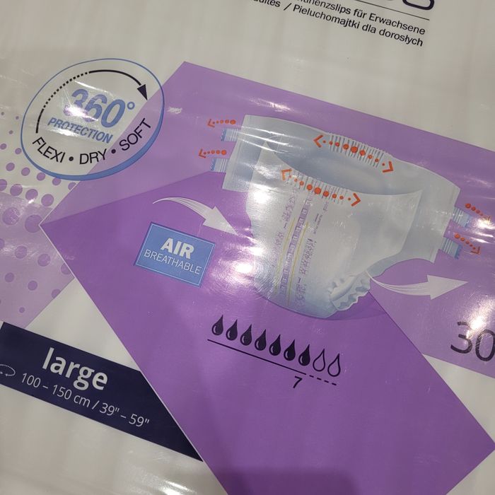 Pampersy dla dorosłych seni super plus fioletowe 30 sztuk