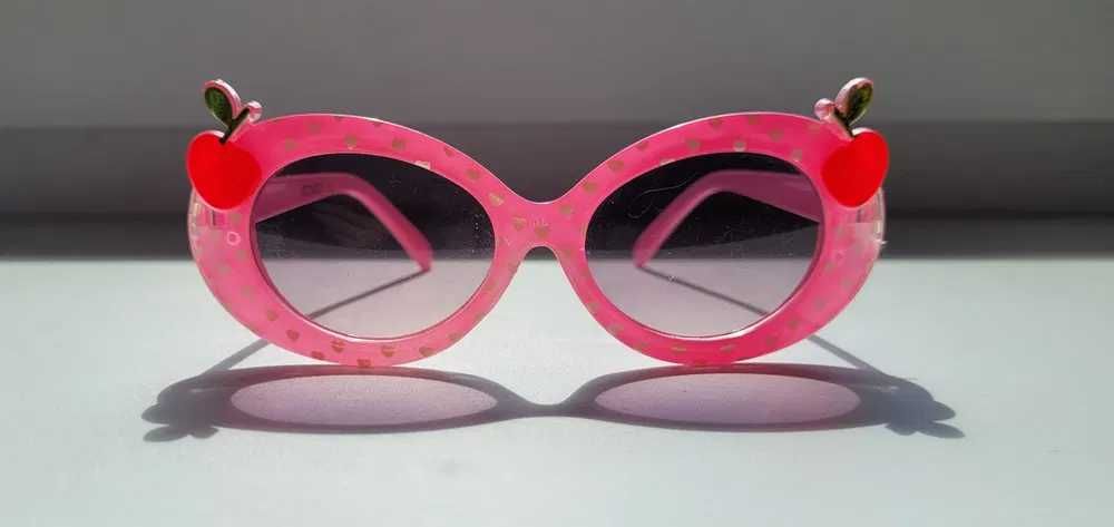 Różowe okulary dziewczynka 4-5 lat