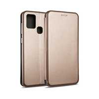 Beline Etui Book Magnetic Samsung A21S A217 Różowo-Złoty/Rose Gold