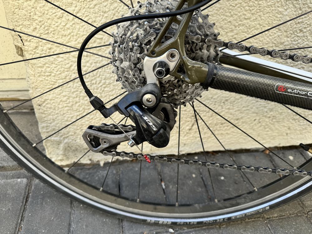 Rower przelajowy gravel Accent CX One rozm M 2x10 105 porządny osprzęt