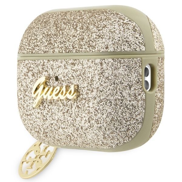 Guess Etui na AirPods Pro 2 (2022/2023) Złoty Glitter Flake