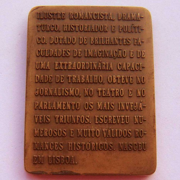 Medalha de Bronze Político Escritor Jornalista Manuel Pinheiro Chagas